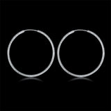 925 Silver Large Circle Earrings Women Party Gift