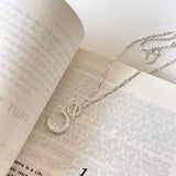 925 Silver Moon Pendant Necklace Choker Women Girl Fine Jewelry All-Matched