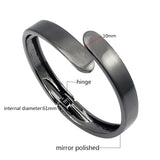 Stainless Steel Matte Cuff Bracelets Bangle Jewelry Valentine Gift