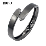 Stainless Steel Matte Cuff Bracelets Bangle Jewelry Valentine Gift