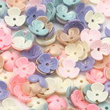 Matte Colored Beads 10mm 200pcs Acrylic Beads Flower Jewelry Making Findings