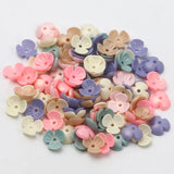 Matte Colored Beads 10mm 200pcs Acrylic Beads Flower Jewelry Making Findings