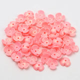 Matte Colored Beads 10mm 200pcs Acrylic Beads Flower Jewelry Making Findings