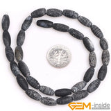 Matte Agate Rice Beads Loose Bead 15 inch