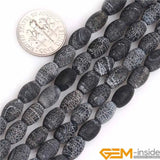 Matte Agate Rice Beads Loose Bead 15 inch