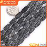 Matte Agate Rice Beads Loose Bead 15 inch
