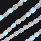 Frosted Austrian Crystal Oval Spacer Beads 15''