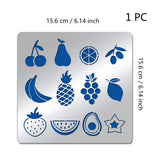 Fruit Theme Metal Stencils - Cherrie Pear Orange Olive Stencil Template