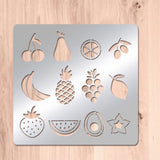 Fruit Theme Metal Stencils - Cherrie Pear Orange Olive Stencil Template