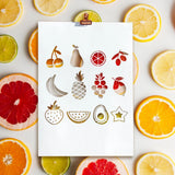 Fruit Theme Metal Stencils - Cherrie Pear Orange Olive Stencil Template