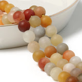Matte Jades Natural Stone Beads Round Loose Spacer Beads 15inch