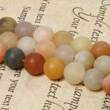 Matte Jades Natural Stone Beads Round Loose Spacer Beads 15inch