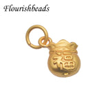 Chinese Style Lucky Money Bag Charms for Jewelry Making 30pcs