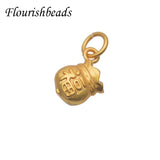 Chinese Style Lucky Money Bag Charms for Jewelry Making 30pcs