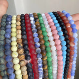 Natural Amazonite Agate Turquoise Jasper Tiger Eye Stone Beads 4-12mm