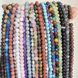 Natural Amazonite Agate Turquoise Jasper Tiger Eye Stone Beads 4-12mm