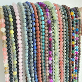 Natural Amazonite Agate Turquoise Jasper Tiger Eye Stone Beads 4-12mm
