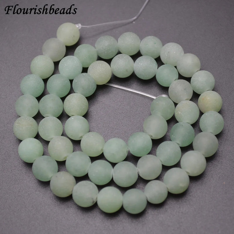 Natural Green Aventurine Dull Polished Stone Round Beads 4mm-12mm