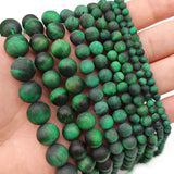 Green Tiger's Eye Stone Spacers Round Beads 4/6/8/10/12MM