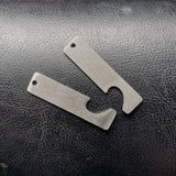 Matte Stainless Steel Puzzle Charm for Engrave, Mirror Polished 10pair