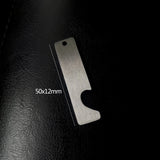 Matte Stainless Steel Puzzle Charm for Engrave, Mirror Polished 10pair
