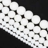 Matte Porcelain Natural Stone Beads Round Spacer Beads DIY Bracelets 4/6/8/10/12