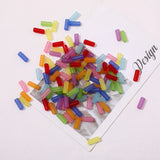 Transparent Small Tube Beads DIY Jewelry Accessories