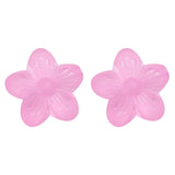 Matte Peach Flower String Beads DIY Earrings Necklace Bracelet Accessory