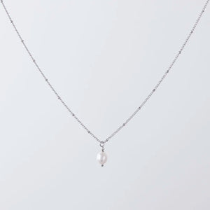 Baroque Pearl Pendant Bead Chain Necklace for Women