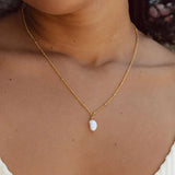 Baroque Pearl Pendant Bead Chain Necklace for Women
