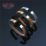 Mavis Hare Cuff Open Stainless Steel Bracelet & Bangle Set