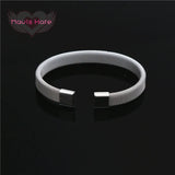 Mavis Hare Cuff Open Stainless Steel Bracelet & Bangle Set