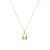 Mavis Hare Padlock Necklace Stainless Steel 1.5cm Lock Pendant