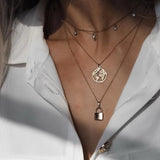 Mavis Hare Padlock Necklace Stainless Steel 1.5cm Lock Pendant