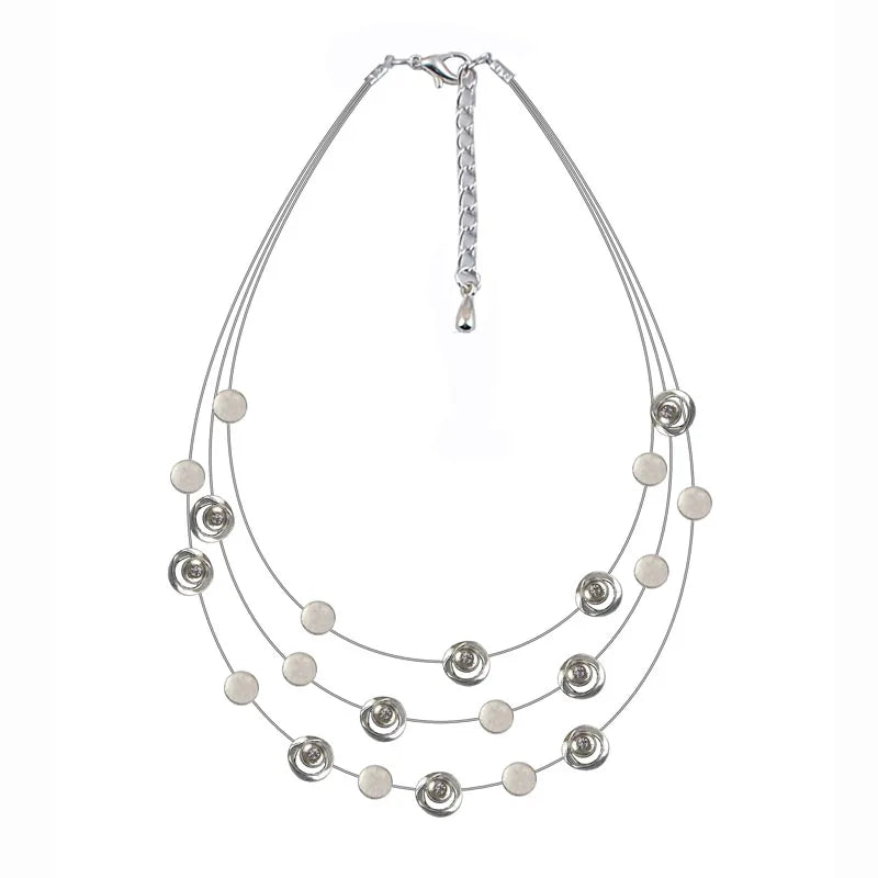 Multilayer Collar Choker Chain Pendants Maxi Necklace for Women