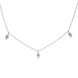 925 Sterling Rose Women Choker Evil Eye Necklace