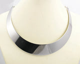 Punk Style Statement Necklace Summer Style Silver Choker Torques