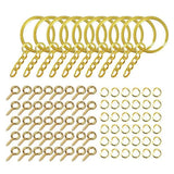 220pcs Metal Key Ring Chain Jump Rings Set DIY Keychain Accessories
