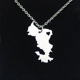 Mayotte Necklace Mayotte Jewelry Engrave Letters High Steel Drop YP4108