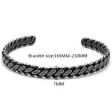 Mcllroy Twisted Steel Cuff Bangle for Women Men
