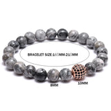 Mcllroy Stone Beads Bracelet with Zircon Inlay