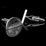 MeMolissa 3 Pairs Top Cufflinks Triangle Ruler Protractor Cufflinks