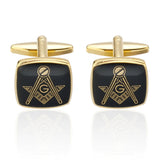 MeMolissa Masonic Square Cufflinks Personality Men's Shirt Gemelos