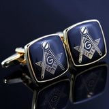 MeMolissa Masonic Square Cufflinks Personality Men's Shirt Gemelos