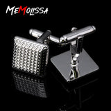 Frosted Square Classical Cufflinks Wedding Men's Jewelry