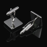 Frosted Square Classical Cufflinks Wedding Men's Jewelry
