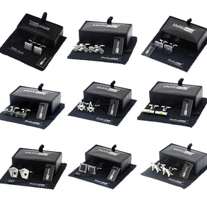 Frosted Square Classical Cufflinks Wedding Men's Jewelry