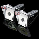 Memolissa Poker Cufflinks for Men French Shirt Cards Cufflink