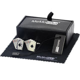 Memolissa Poker Cufflinks for Men French Shirt Cards Cufflink