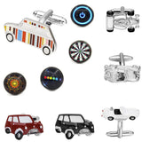 3D Racing Car Model Cufflinks for Men's Shirt Cuff